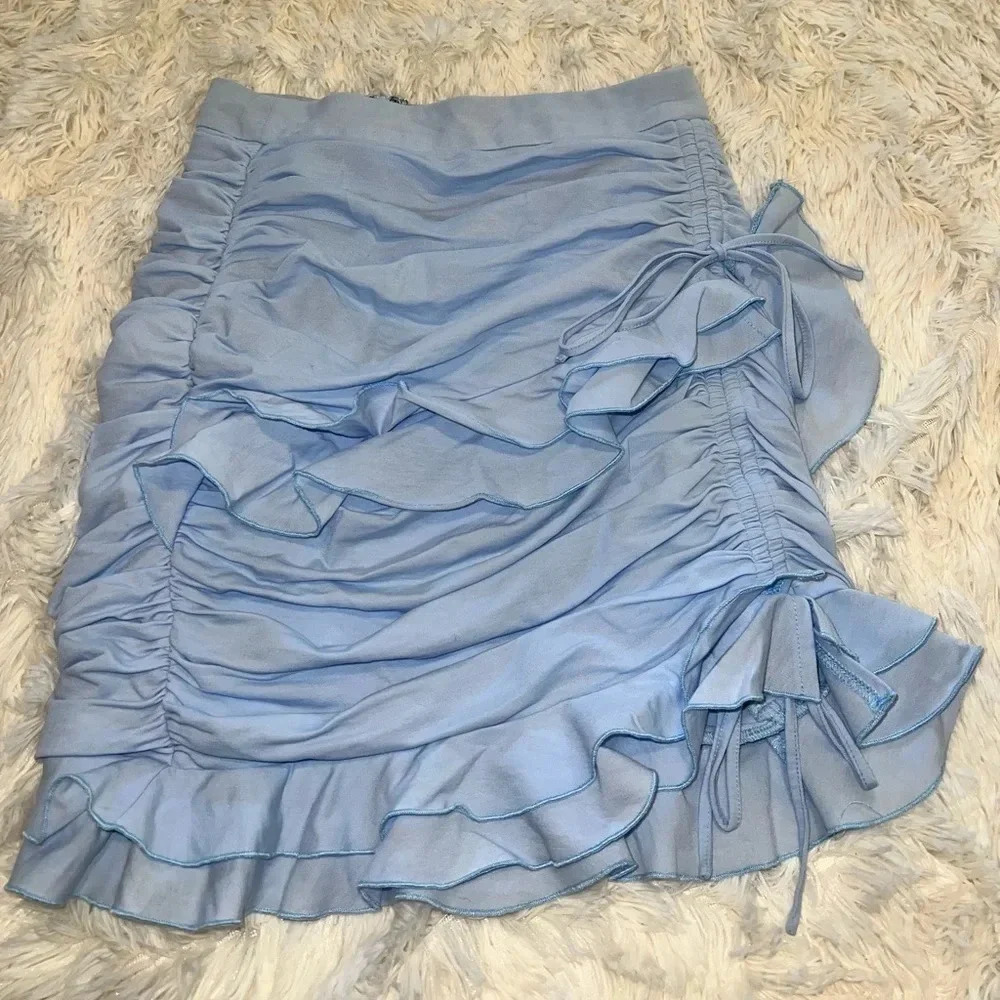 Tiger Mist Skirt size XS with Drawstring And ruffles